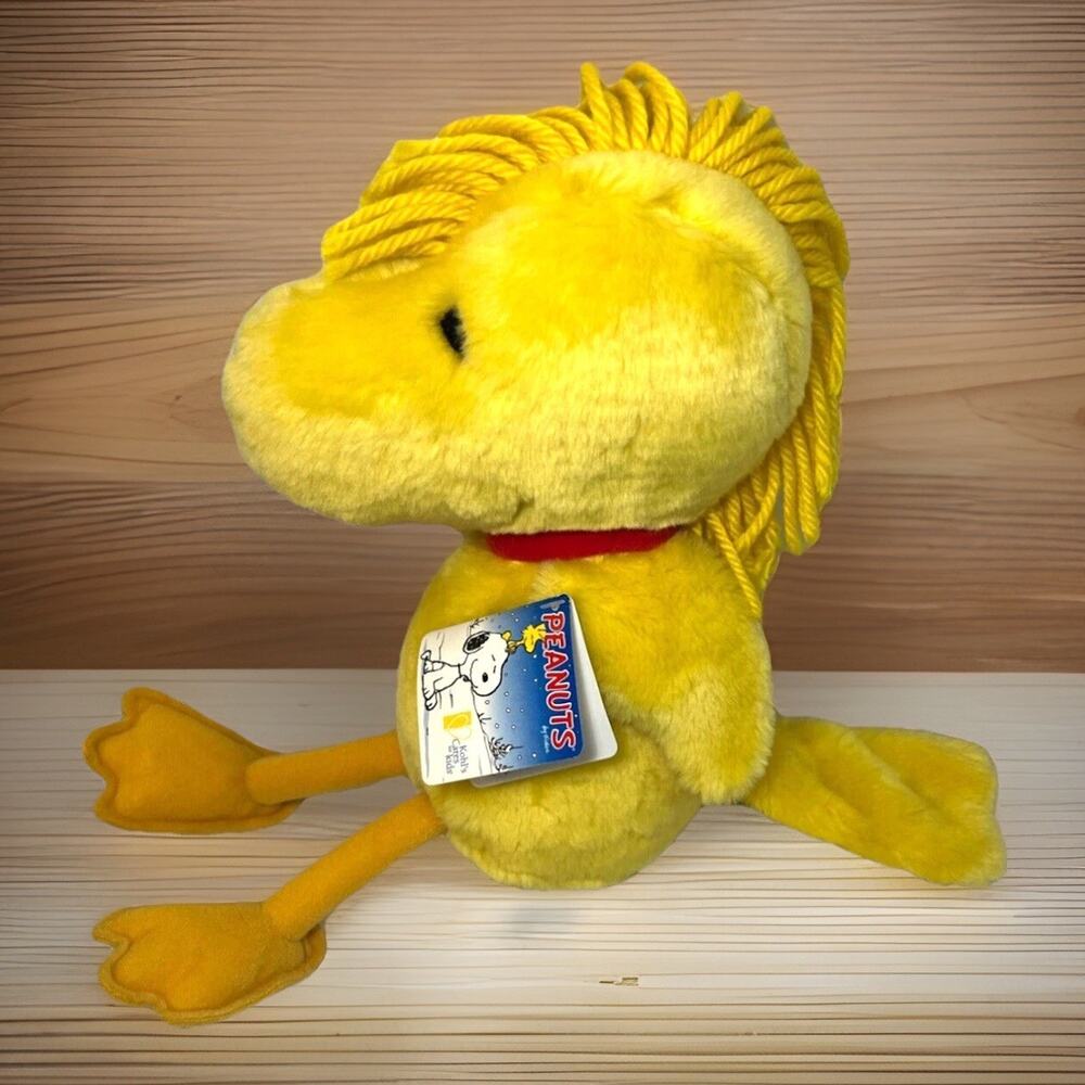 NEW Peanuts Woodstock Plush Bird Yellow Stuffed 14" Kohl’s Cares Toy